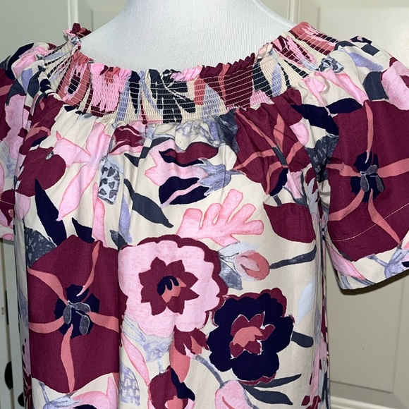 Ann Taylor LOFT Women’s Sz L Floral Off-Shoulder Women’s Dress - Picture 6 of 6